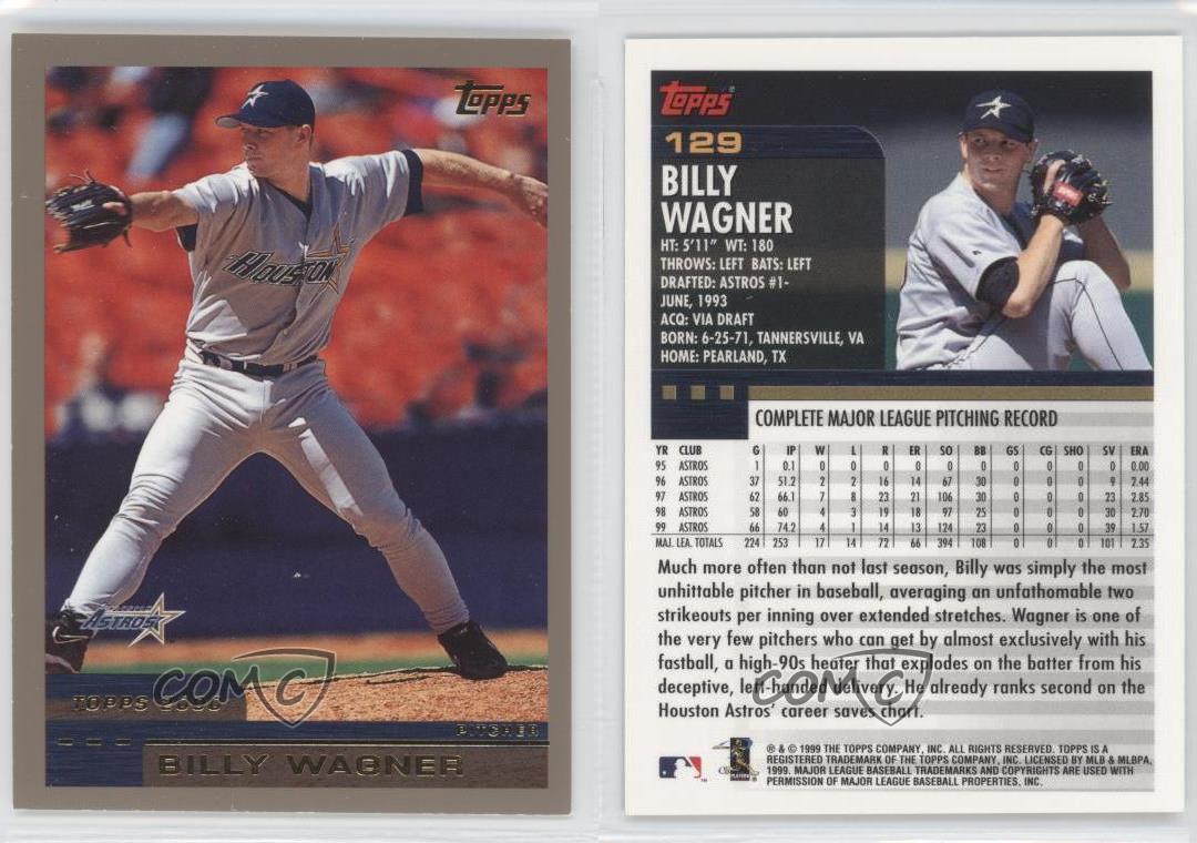 2000 Topps 129 Billy Wagner Houston Astros Baseball Card eBay