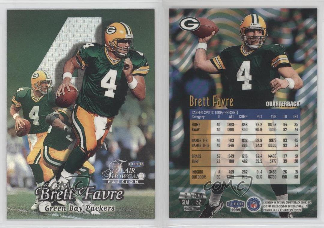 1999 Flair Showcase 52 Brett Favre Green Bay Packers Football Card eBay