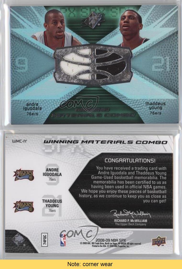 winning materials combo #wmc-iy andre iguodala thaddeus young