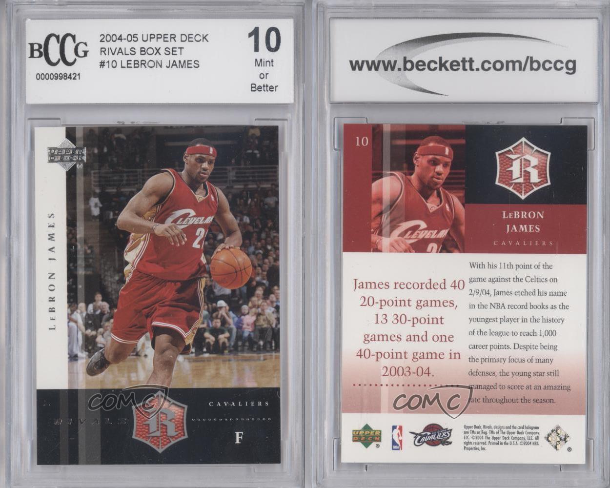 upper deck 2004 lebron james