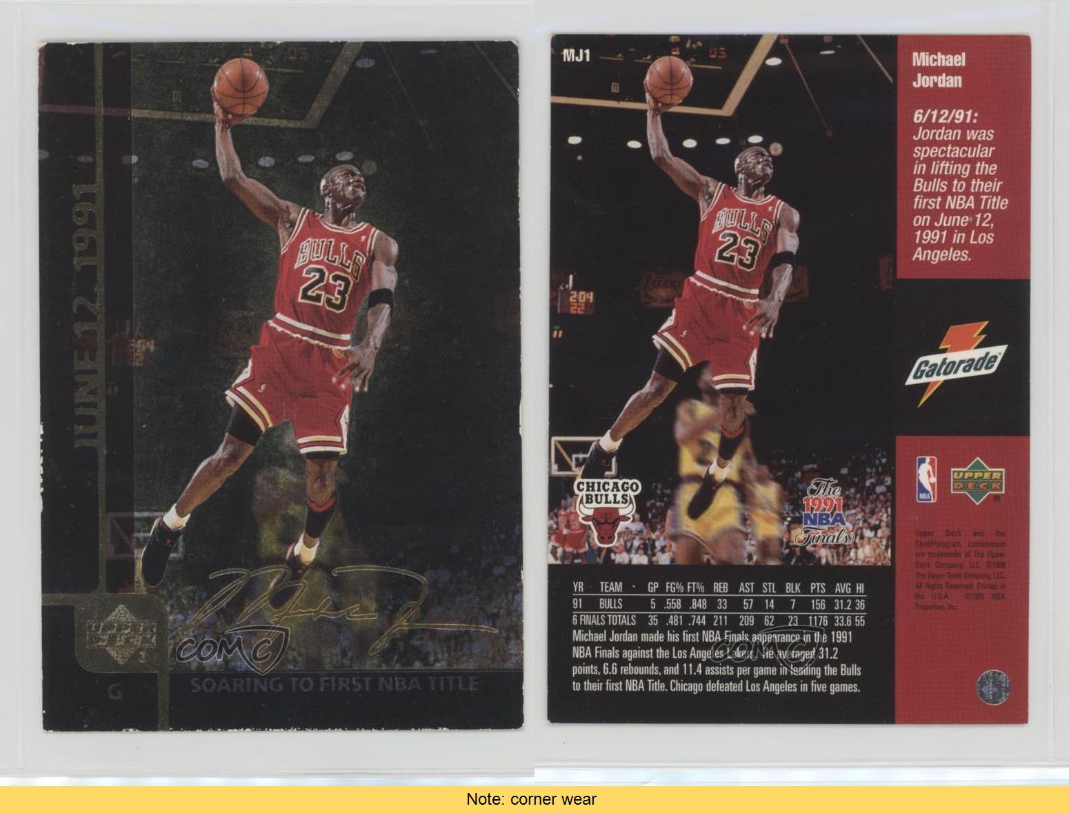1998 99 Upper Deck Gatorade Mj1 Michael Jordan Chicago Bulls Basketball Card Basketball Com Sammeln Seltenes