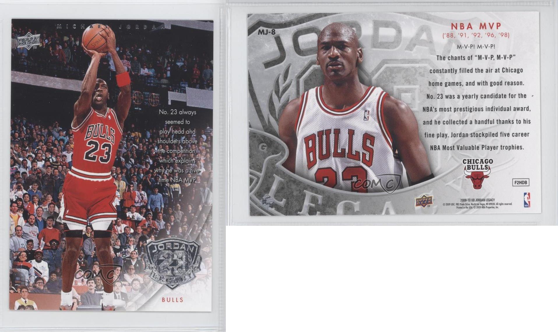 2009 upper deck legacy box loader jumbo mj8 michael jordan nba