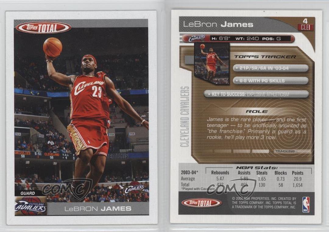 2004 topps lebron james