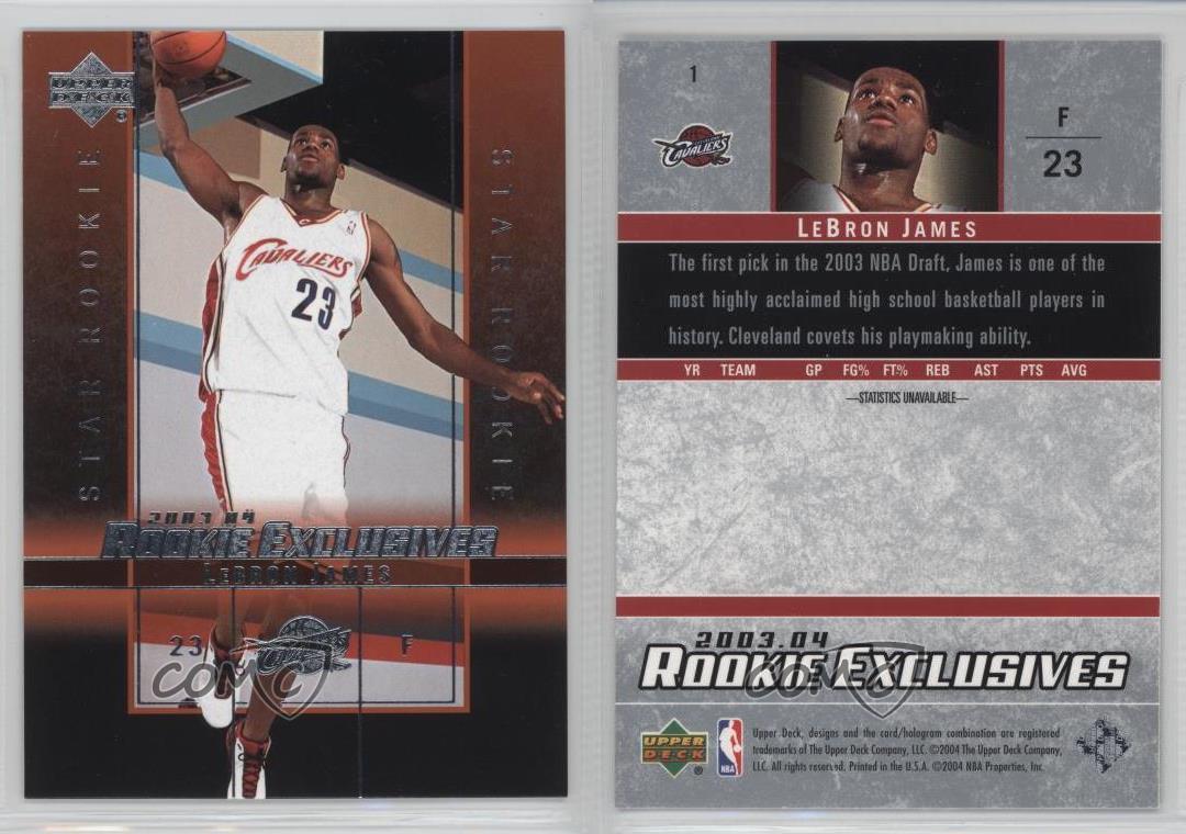 2004 upper deck lebron james rookie card