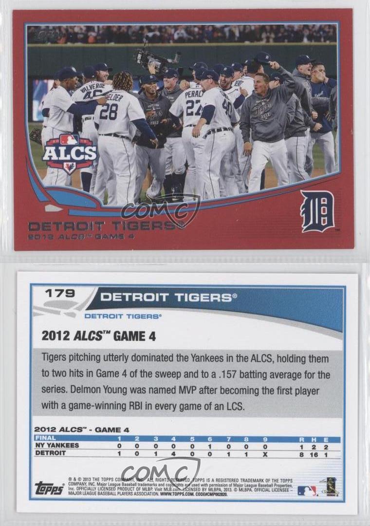 2013 Topps Target Red 179 Detroit Tigers Team Baseball Card eBay