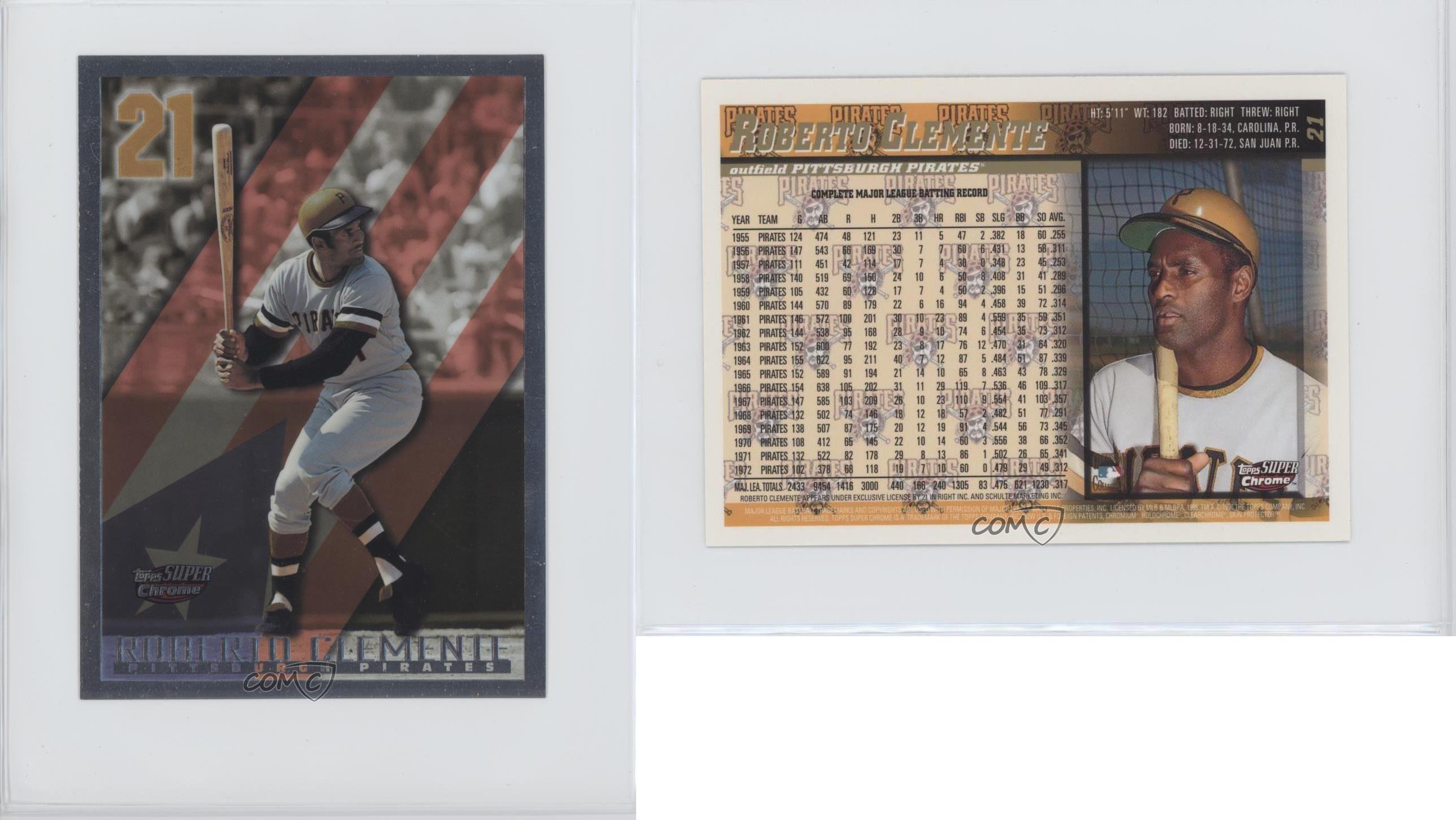 1998 Topps Roberto Clemente 21 Baseball Card eBay