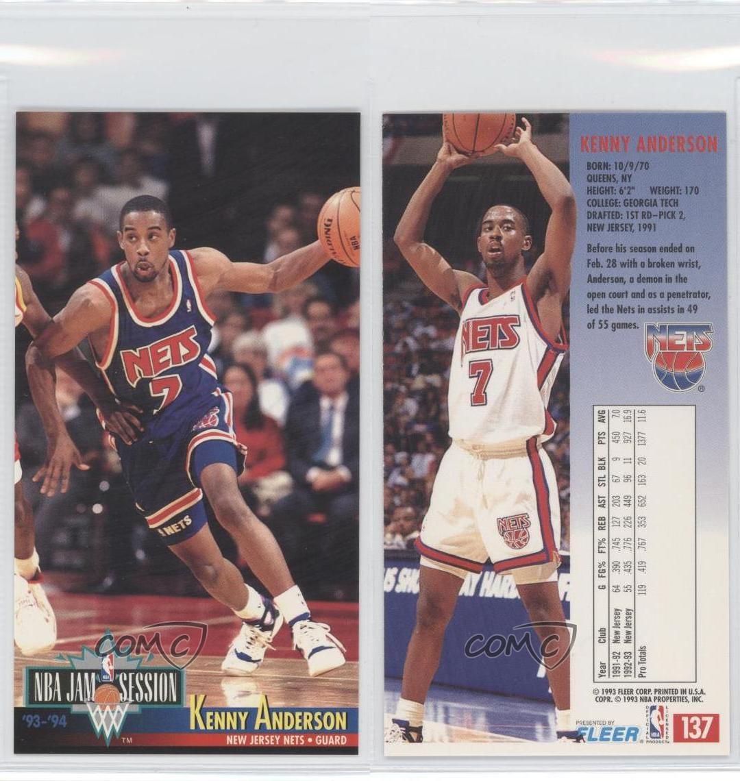 199394 NBA Jam Session 137 Kenny Anderson New Jersey Nets Basketball