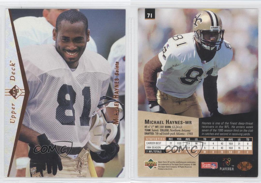 1995 SP 71 Michael Haynes New Orleans Saints Football Card eBay