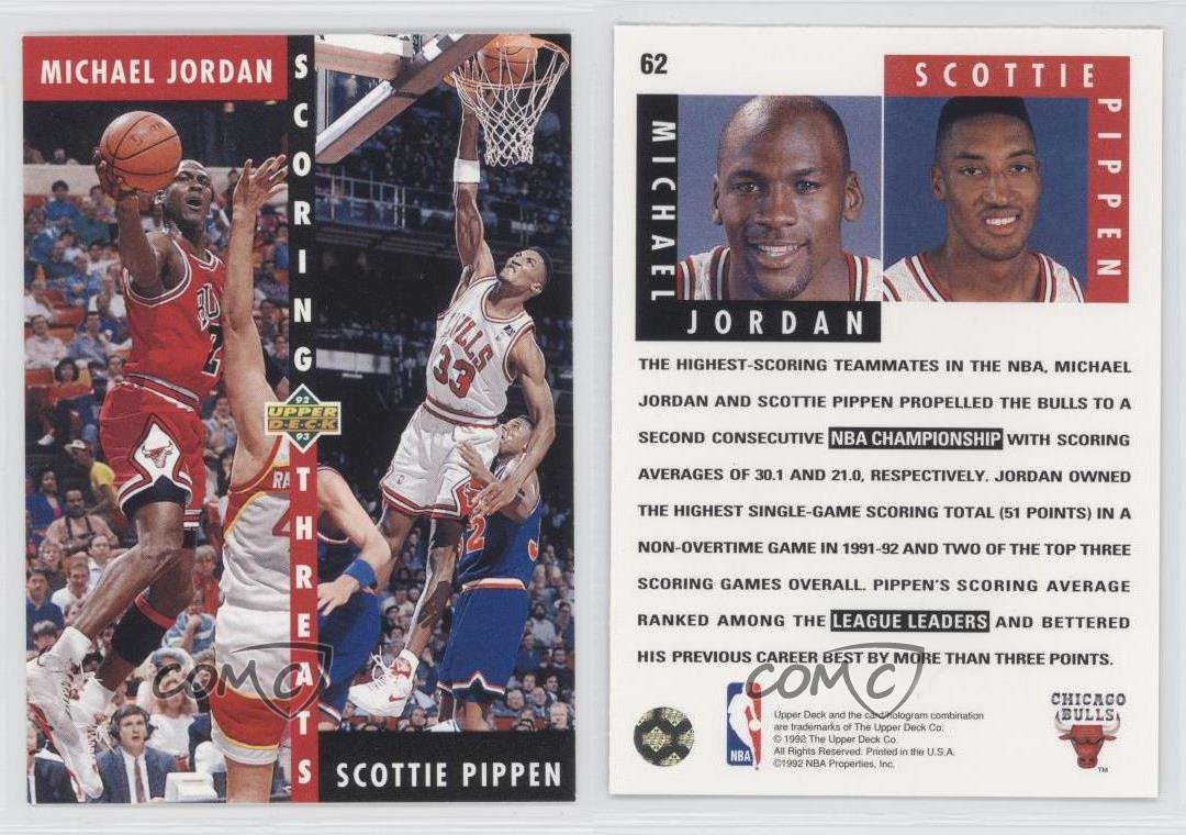 michael jordan scottie pippen upper deck