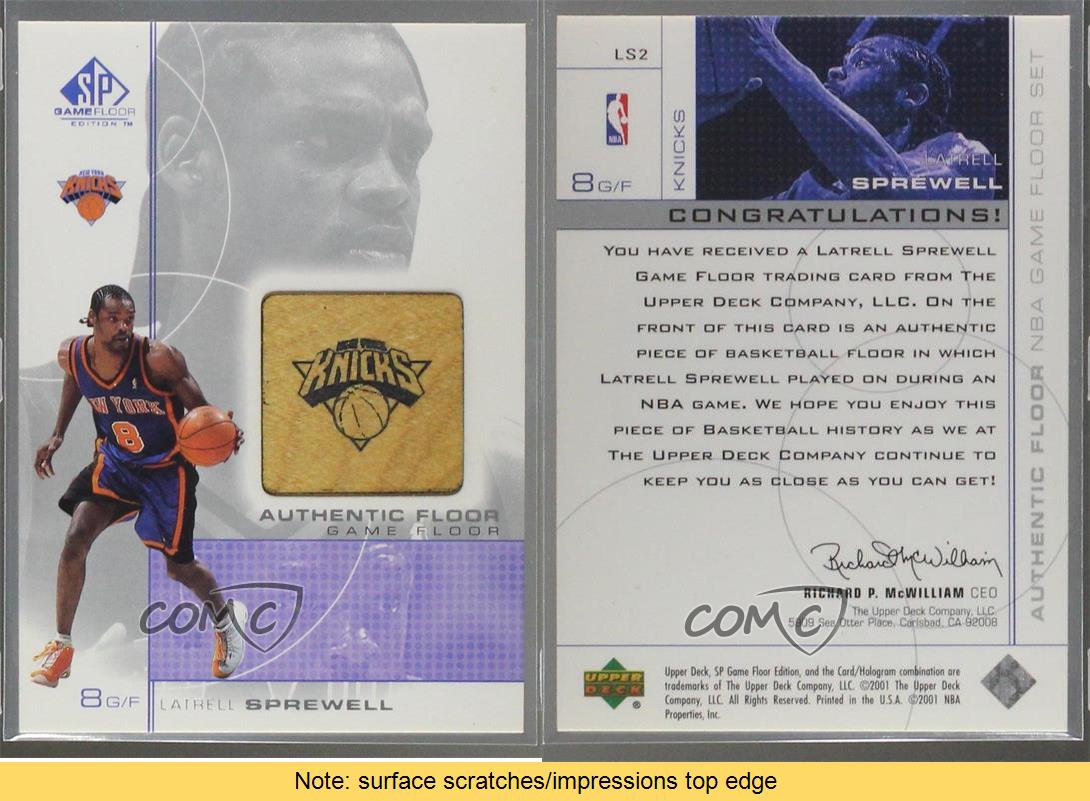 2000 sp game floor edition authentic #ls2 latrell sprewell new