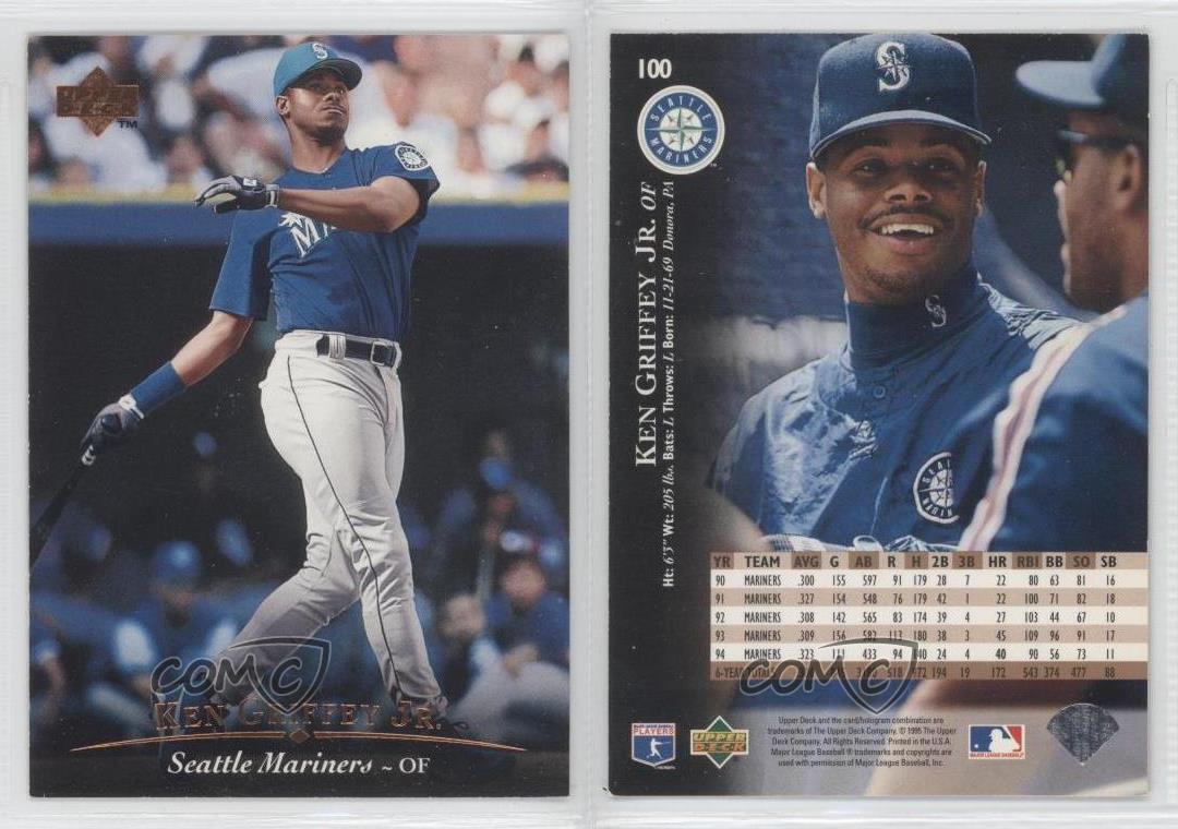 1995 Upper Deck 100 Ken Griffey Jr Seattle Mariners Jr. Baseball Card