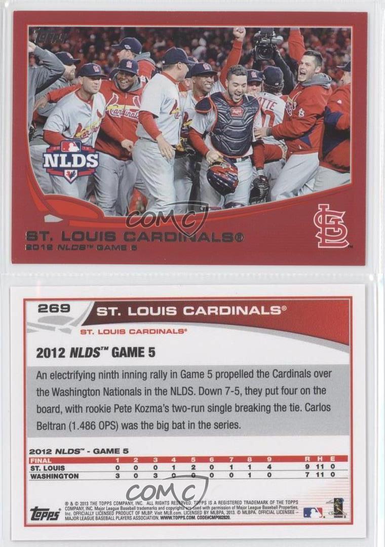 2013 Topps Target Red #269 St Louis Cardinals Team St. Baseball Card | eBay