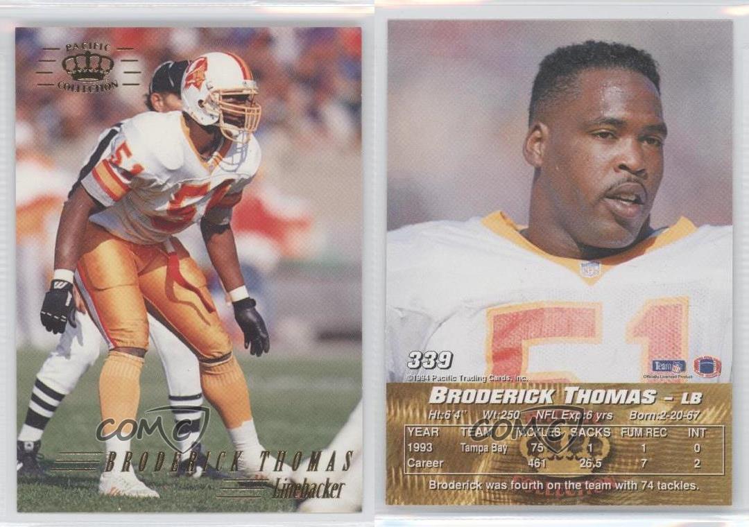 1994 Pacific Crown Collection 339 Broderick Thomas Tampa Bay