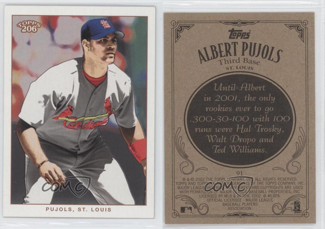 2002 Topps 206 91 Albert Pujols St. Louis Cardinals Baseball Card eBay