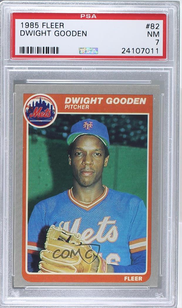 1985 Fleer 82 Dwight Gooden PSA 7 New York Mets Baseball Card eBay