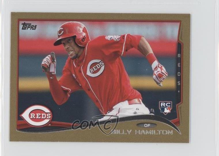 2014 Topps Mini Gold 36 Billy Hamilton Cincinnati Reds Rookie Baseball