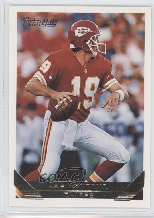 1993 Topps Gold 340 Joe Montana Kansas City Chiefs Football Card eBay