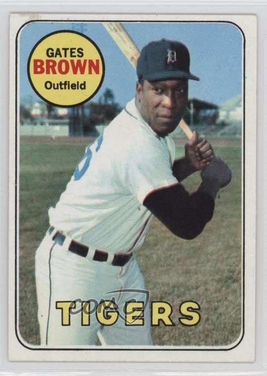 1969 Topps 256 Gates Brown Detroit Tigers Baseball Card eBay