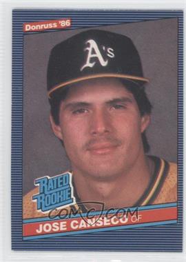 1986 Donruss #39 - Jose Canseco - Courtesy of COMC.com