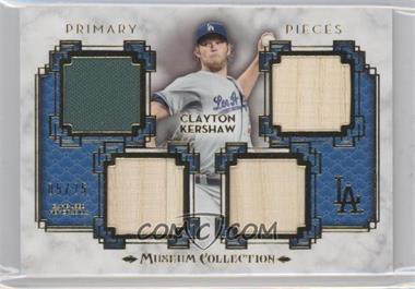 2014 Topps Museum Collection Single-Player Primary Pieces Quad Relics Gold #PPQR-CKE - Clayton Kershaw /25 - Courtesy of COMC.com