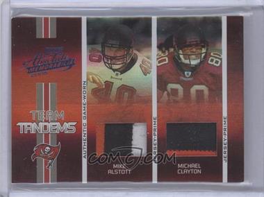 2005 Playoff Absolute Memorabilia Team Tandems Spectrum #TT-24 - Mike Alstott, Michael Clayton /1 - Courtesy of COMC.com