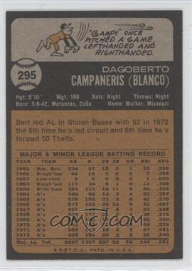 1973 Topps #295 - Bert Campaneris - Courtesy of COMC.com