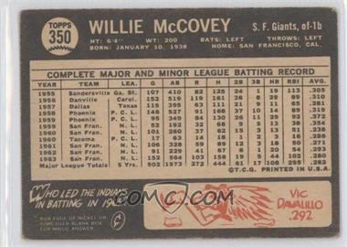 1964 Topps Venezuelan #350 - Willie McCovey [Good to VG‑EX] - Courtesy of COMC.com