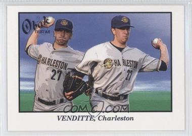 2009 TRISTAR Obak #28a - Pat Venditte/Throwing left and right - Courtesy of COMC.com