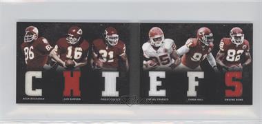 2011 Panini Playbook Material Playbook #22 - Buck Buchanan/49/Len Dawson/Priest Holmes/Jamaal Charles/Tamba Hali/Dwayne Bowe - Courtesy of COMC.com