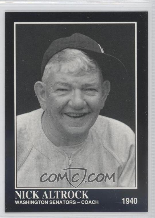 Nick Altrock All Baseball Cards COMC Card Marketplace