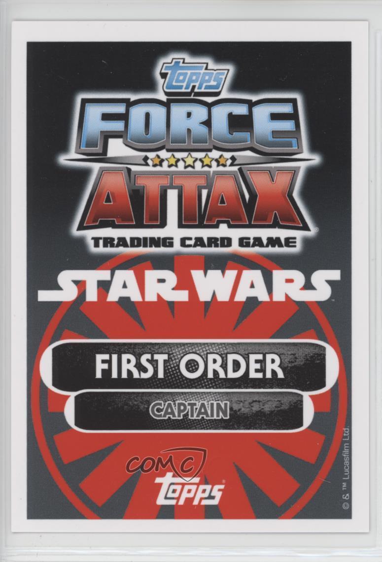 2016 Topps Star Wars Europe Celebration Force Attax Jumbo Captain Phasma #CE7 - Picture 2 of 2