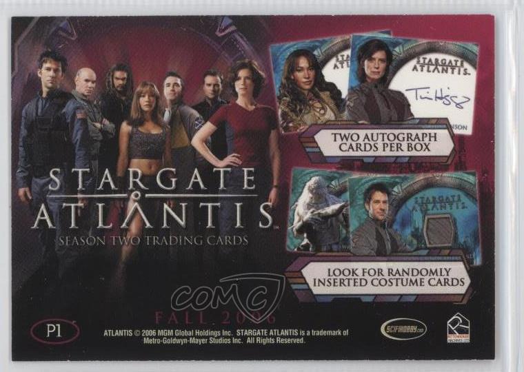 2006 Stargate Atlantis Season 2 promo card P1