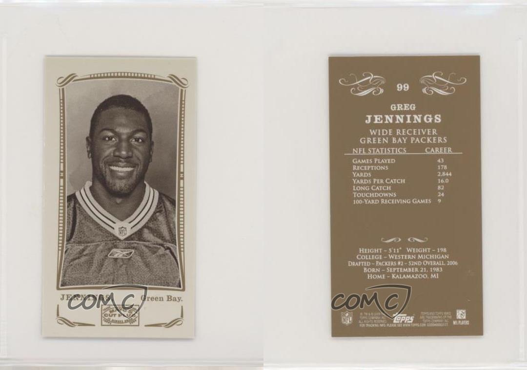 Topps Mayo Mini Greg Jennings #99 2009 - Imagen 3 de 4