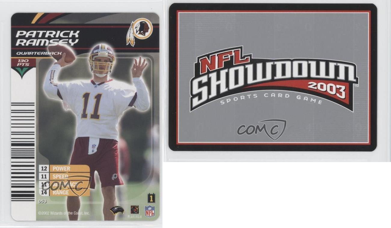 2002-03 NFL Showdown 1st & Goal Patrick Ramsey #053 Rookie RC - Picture 3 of 4