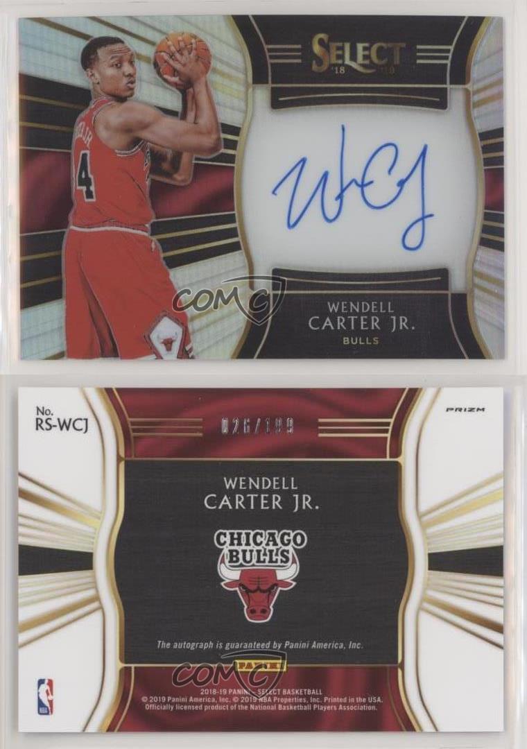 Wendell Carter Jr 2018-19 Panini Crown Royale Jersey Auto Rookie Rc #d  188/199