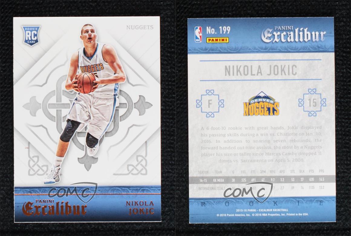 2015-16 Panini Excalibur Rookies Nikola Jokic #199 Rookie RC | eBay