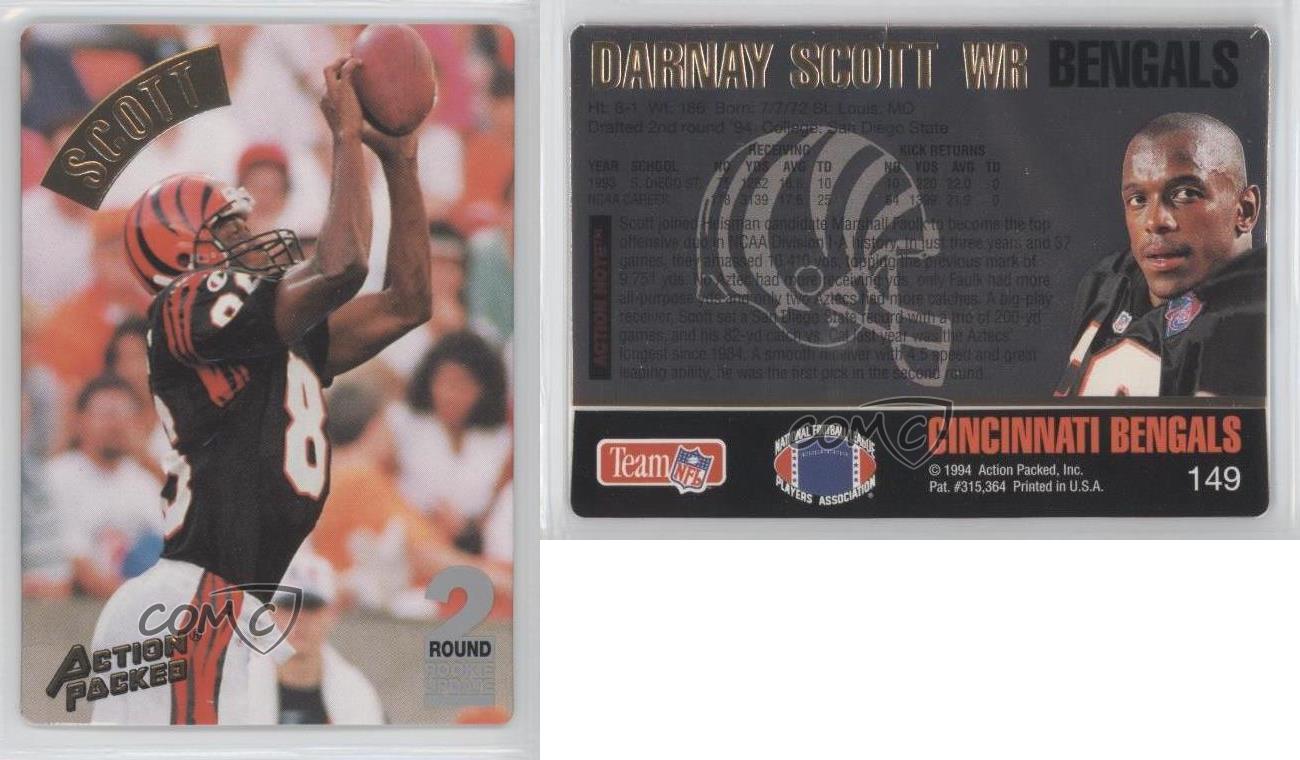 1994 Action Packed Football #149 Darnay Scott RC