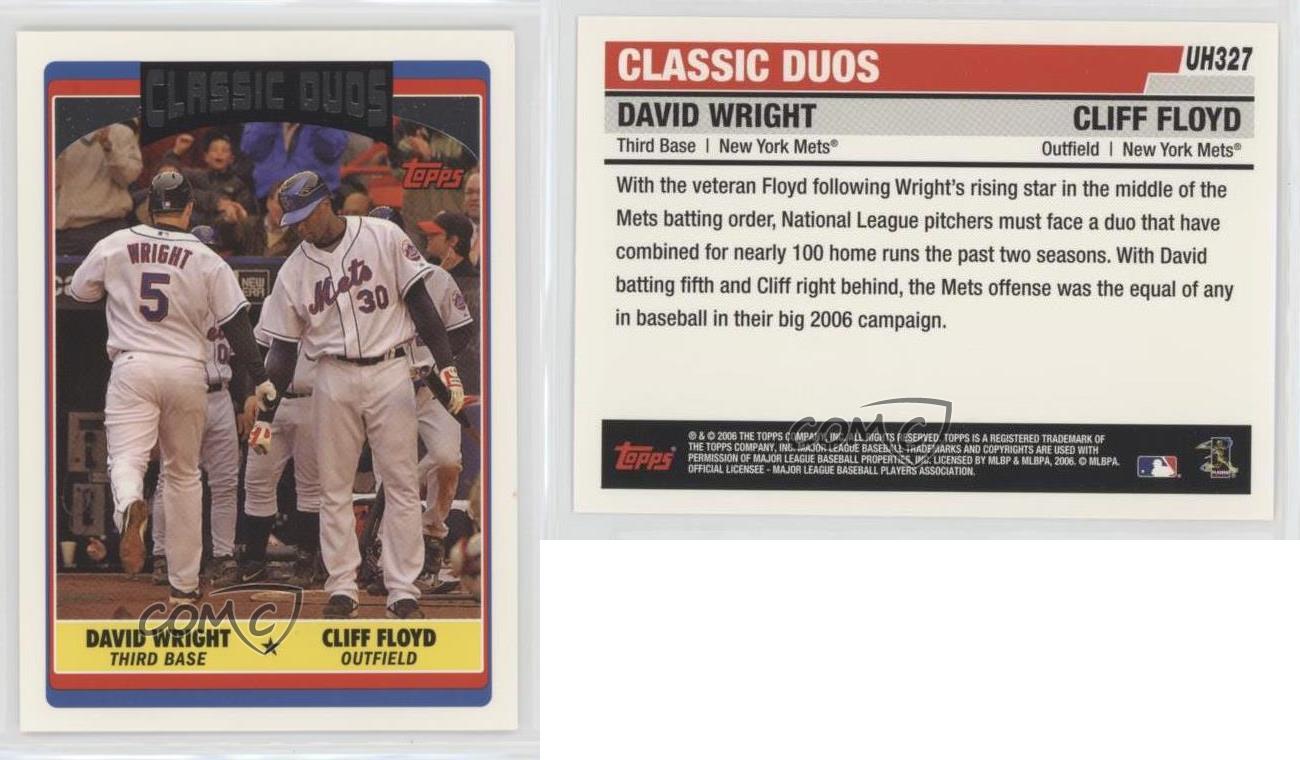 David Wright-Cliff Floyd 2006 Topps Updates & Highlights #UH327 New York  Mets Baseball Card