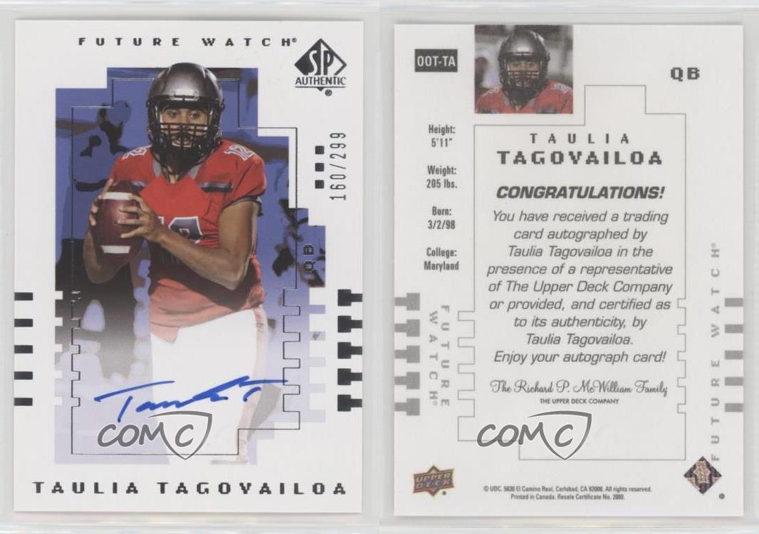 2022 Goodwin Champions SP Authentic 2000 Future Watch Taulia Tagovailoa Auto - Picture 4 of 7