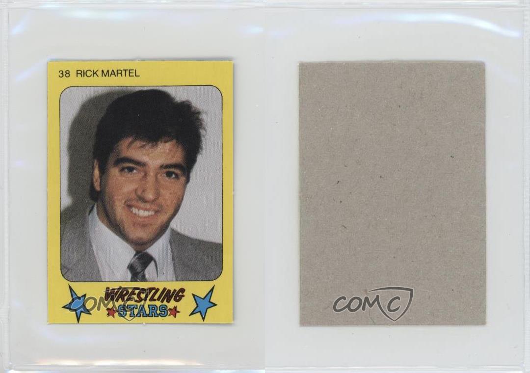 1986 Monty Gum Super Wrestling Stars Rick Martel #38 - Picture 4 of 4
