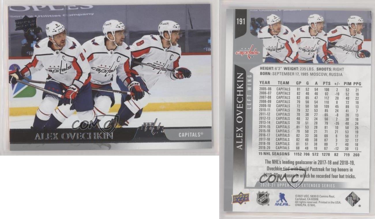 2020-21 Upper Deck Extended Series Triple Exposure Variation Alex Ovechkin #191