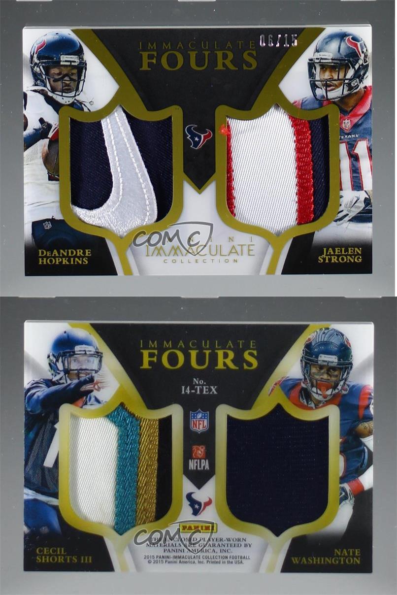 2015 Immaculate Fours /15 Nate Washington Cecil Shorts III Rookie Patch RC  | eBay
