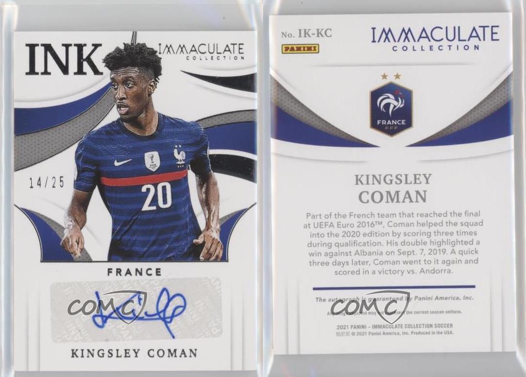 Panini Immaculate Kingsley Coman auto