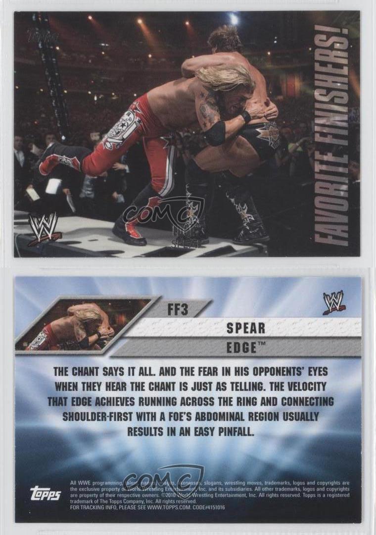 2010 Topps WWE Favorite Finishers! Edge #FF3