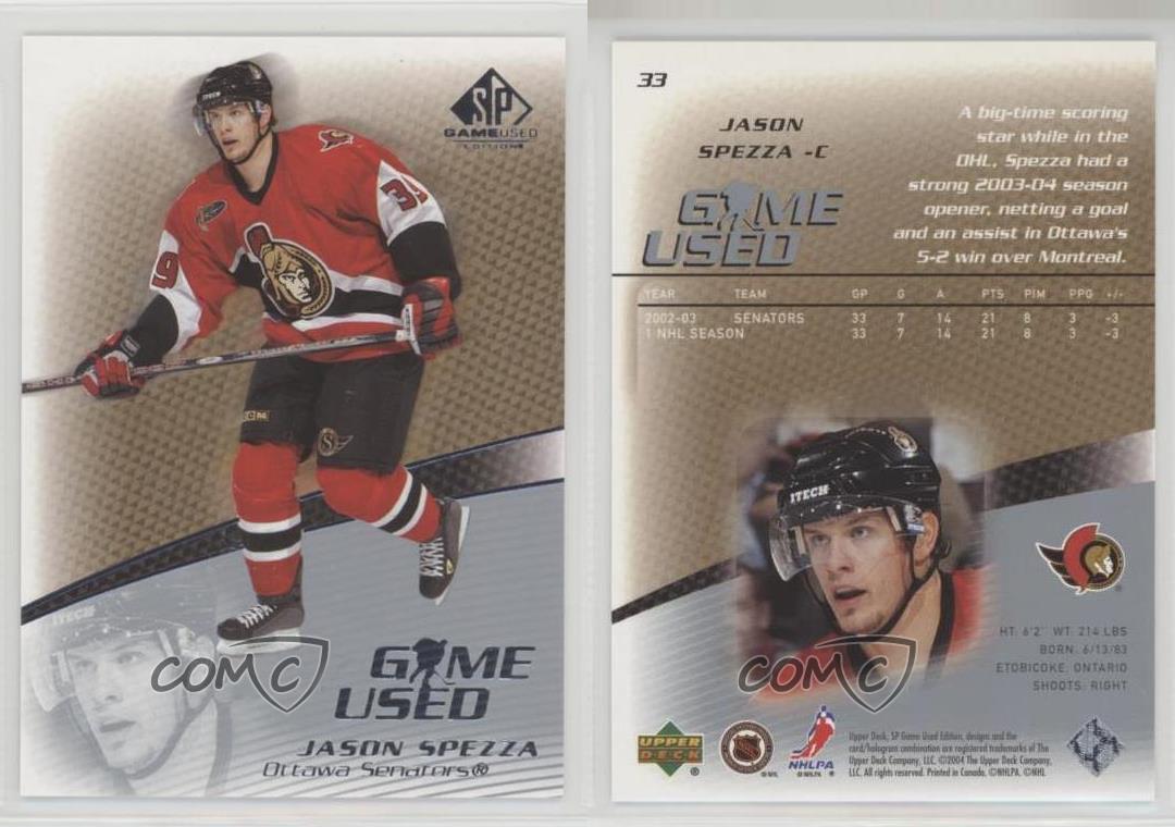 2003-04 SP Game Used Edition Jason Spezza #33 - Picture 3 of 4