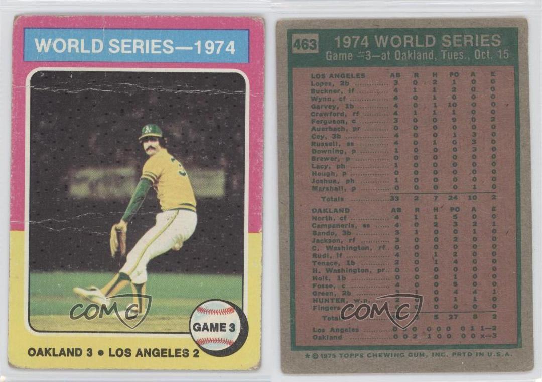 1974 WS Gm1: Rollie Fingers gets win in relief 