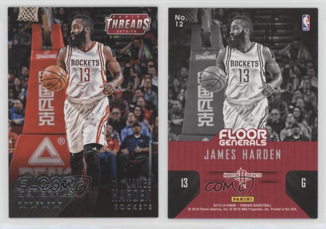 2015-16 Panini Threads Floor Generals James Harden #12 - Picture 4 of 4