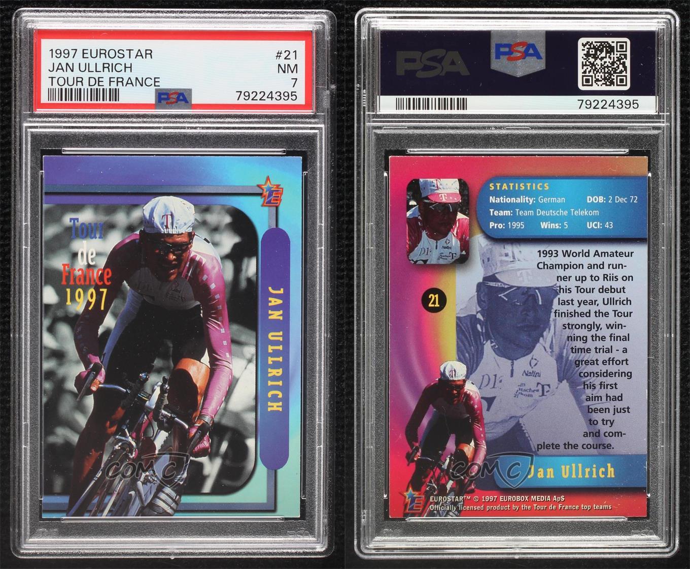 Eurobox Eurostar Tour de France 1997 Jan Ullrich outlet #21 PSA 7