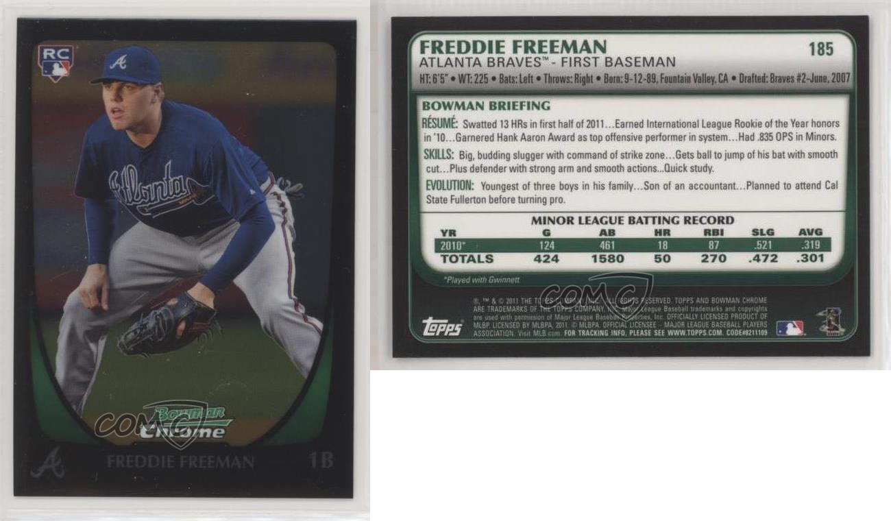 Freddie Freeman 2007 07 Bowman Chrome Rookie Card #bdpp12  qty available 