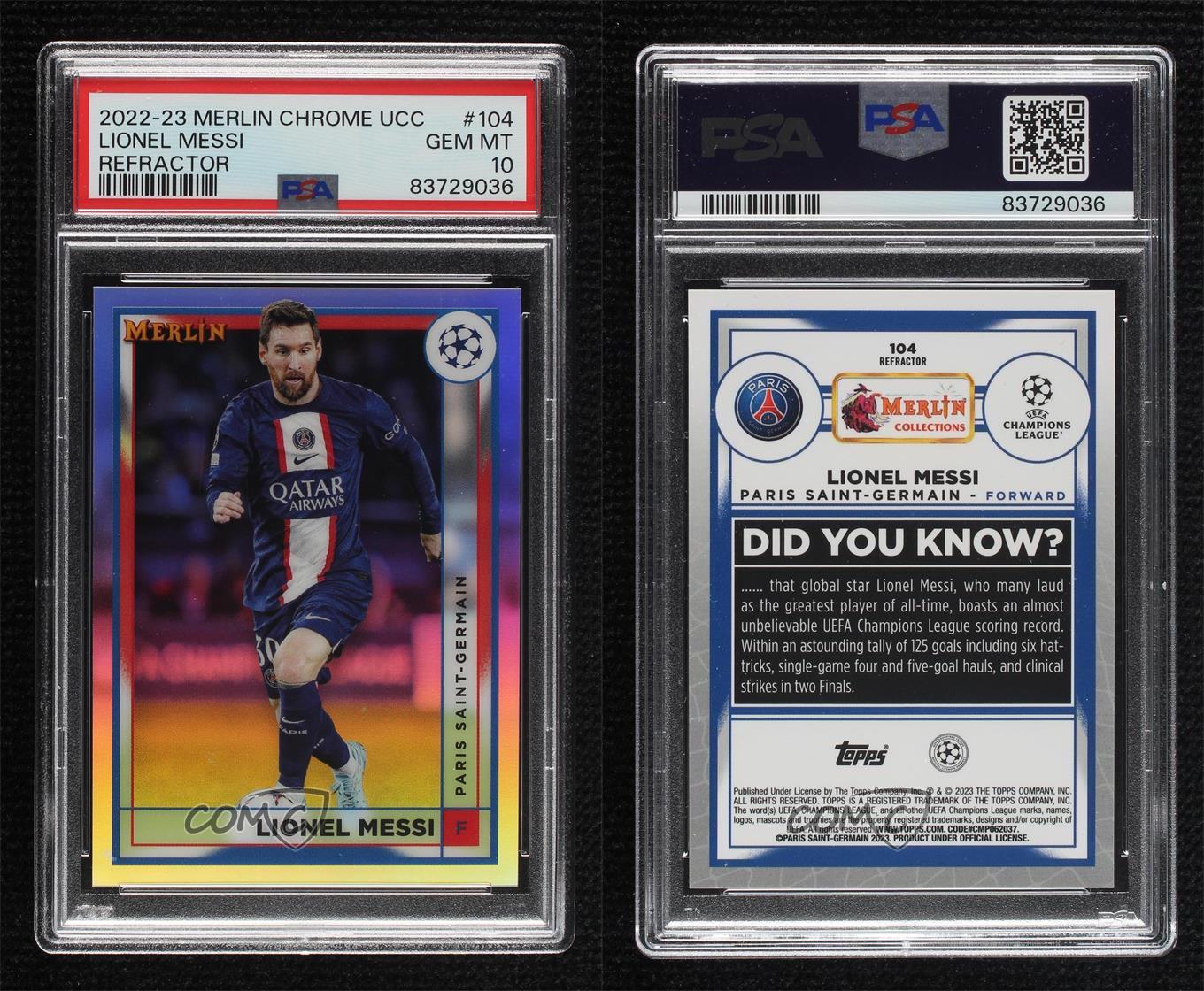 2022-23 Topps Merlin's Heritage 98 UCL Soccer Trading Cards